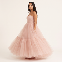 Arabella Tulle Ball Gown – Blush Pink view 3
