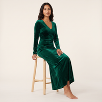 Esme Velvet Maxi Dress – Emerald view 5