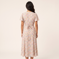 Daisy Floral Wrap Midi Dress – Multi view 2