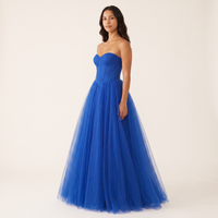 Celestia Tulle Corset Ball Gown – Cobalt view 3