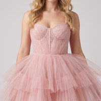 Lottie Tulle Mini Dress – Pink view 4