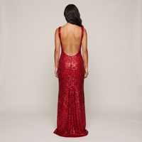 Rosalind Sequin Gown – Red view 2