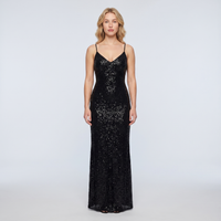 Livia Sequin Gown – Black view 1