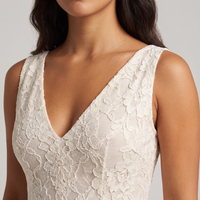 Adeline Lace Maxi Gown – Ivory view 4