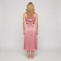 Blair Satin Wrap Midi Dress – Pink view 2