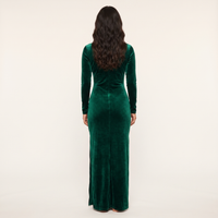 Esme Velvet Maxi Dress – Emerald view 2