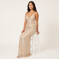 Gilda Sequin Gown – Champagne view 5