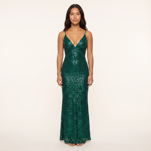 Verdant Sequin Gown – Emerald