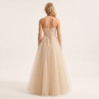 Noor Tulle Ball Gown – Champagne view 2