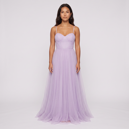 Fleur Tulle A-Line Gown – Lavender