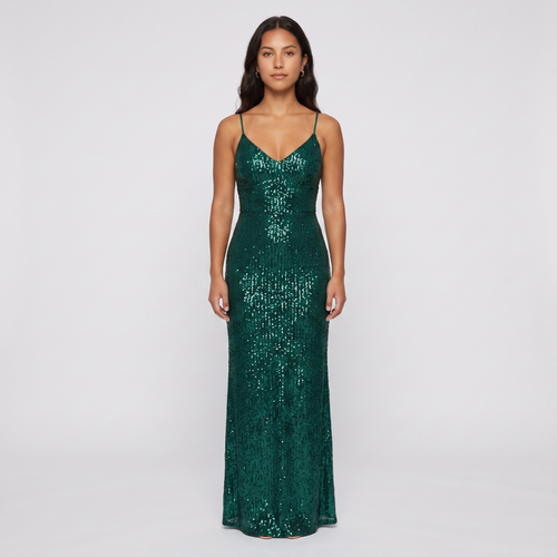 Indira Sequin Gown – Emerald