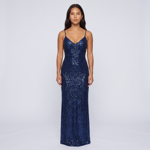 Minerva Sequin Gown – Navy