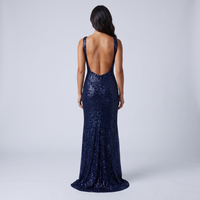 Minerva Sequin Gown – Navy view 2