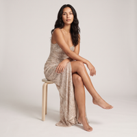 Marcella Sequin Gown – Champagne view 5