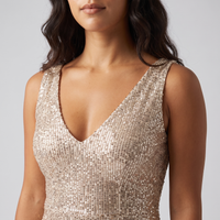 Marcella Sequin Gown – Champagne view 4