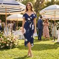 Margaux Tulip Hem Floral Midi Dress – Navy Floral – lifestyle
