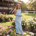 Nuala Halter Low Back Maxi Dress – Pale Blue – lifestyle